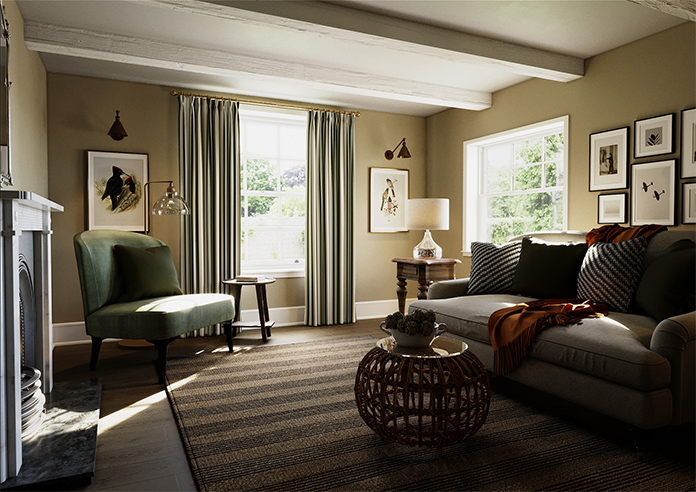 The British Stripe Co. George, Chilterns No.1 - Made to Measure Curtains - Image 7